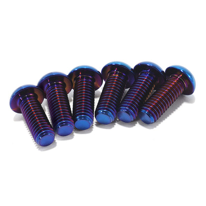 Burn Blue TC4 Titanium Screws Bolts Fastener Kit For Arctic Leopard XE Pro S
