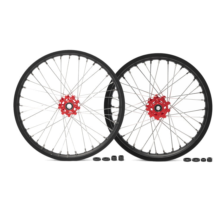 19" 17" Front 18" 17" 16" Rear Aluminum Spoke Wheel Rim Hub Sets for Talaria Sting MX5 Pro