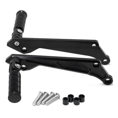 Front Rear Foot Pegs Pedal Bracket Kit For Talaria Sting / Talaria Sting MX3 / Talaria Sting R MX4 / Talaria Sting MX5 Pro